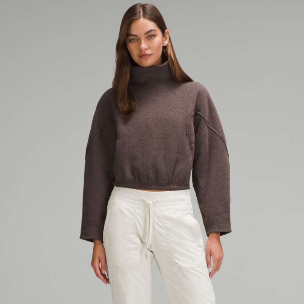 Lululemon Looped Terry Fleece Funnel Neck.
